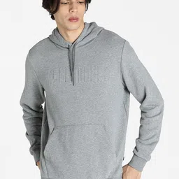 Puma Men Grey Hooded Modern Basics Hoodie TR Sweatshirt-picture-6