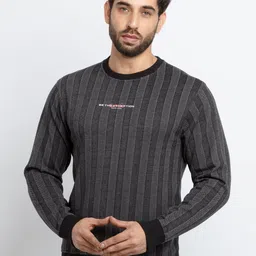 Status Quo Men Striped Cotton Sweatshirt-image-48