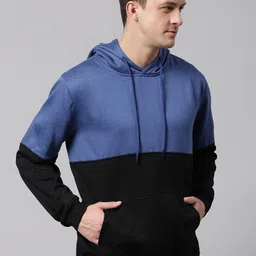 Dennis Lingo Men Colourblocked Hooded Sweatshirt-image-23