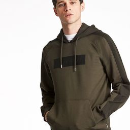 LINDBERGH Men Olive Green Hooded Cotton Sweatshirt-image-75