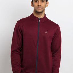 Status Quo Men Maroon Cotton Sweatshirt-image-13
