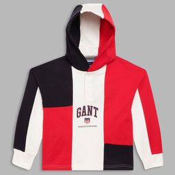 GANT Boys White and Red  Colourblocked Sweatshirt-image-33