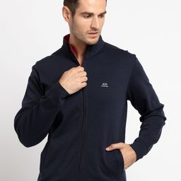 Status Quo Men Navy Blue Cotton Sweatshirt-image-17