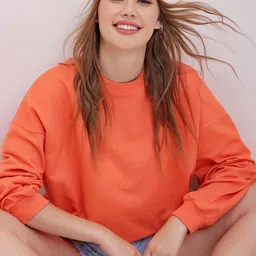 Trend Alacati stili Round Neck Drop-Shoulder Sleeves Pullover Sweatshirt-30
