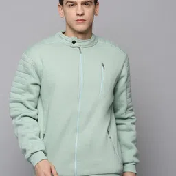 SHOWOFF Men Mandarin Collar Cotton Sweatshirt-picture-18