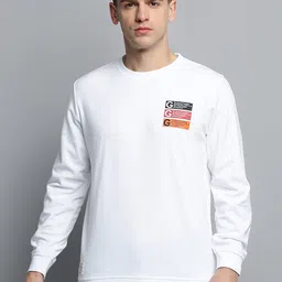 SHOWOFF Typography Printed Pullover Sweatshirt-image-0