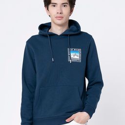 Red Tape Men Blue Hooded Sweatshirt-image-57