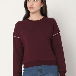 Vero Moda Women Maroon Sweatshirt-image-42