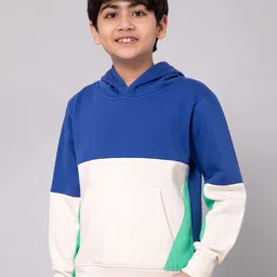 Alan Jones Boys Colourblocked Hooded Pullover Sweatshirt-image-40