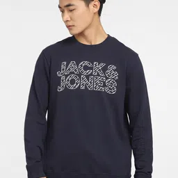 Jack & Jones Men Blue Printed Sweatshirt-picture-39