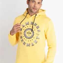 Status Quo Alphanumeric Printed Hooded Cotton Pullover-image-75