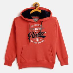 Duke Boys Orange Printed Hooded Sweatshirt-11