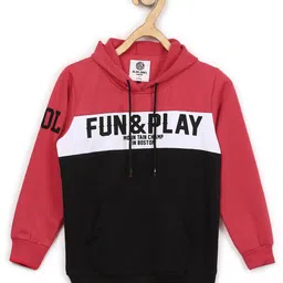Alan Jones Boys Colourblocked Hooded Pullover-image-78