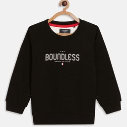 Octave Boys Black Typography Printed Sweatshirt-image-36