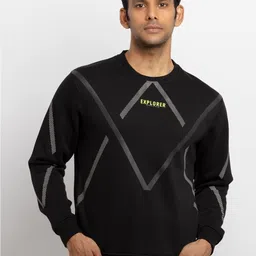 Status Quo Men Black Cotton Sweatshirt-image-7