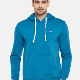 Ajile by Pantaloons Men Blue Solid Pullover Pure cotton Sweatshirt-image-29