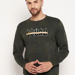 Duke Men Green Printed Sweatshirt-image-30