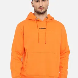 GRIFFEL Men Brand Logo Embroidered Hooded Fleece Sweatshirt-picture-11