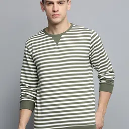 SHOWOFF Striped Knitted Cotton Sweatshirt-picture-36