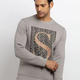 Status Quo Men Grey Printed Sweatshirt-image-88