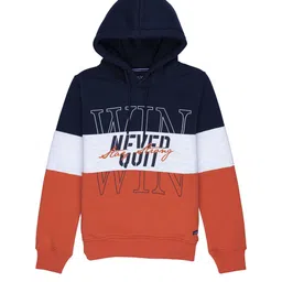 Status Quo Boys Navy Blue Colourblocked Sweatshirt-image-26