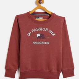 Duke Boys Maroon Printed Sweatshirt-image-90