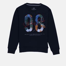 Status Quo Boys Navy Blue Printed Sweatshirt-image-92