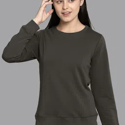Free Authority Round Neck Long Sleeves Regular Fit Sweatshirts-image-26