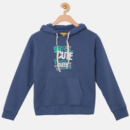 Instafab Boys Blue Printed Hooded Sweatshirt-image-95