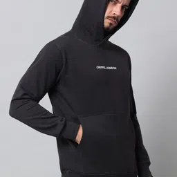 GRIFFEL Men Peach-Coloured Printed Sweatshirt image 3