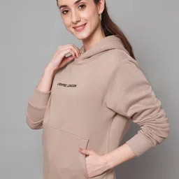 GRIFFEL Women Printed Hooded Sweatshirt image 2