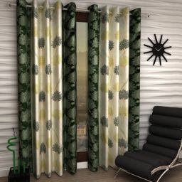 210 cm (7 ft) Polyester Semi Transparent Door Curtain (Pack Of 2)-image-44