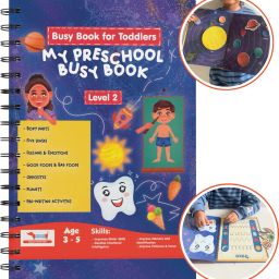 My Preschool Busy Book for Toddlers Level 2 with Body Parts, Planets, Opposites-image-52