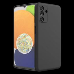 in base Soft Silicon Back Case for Samsung Galaxy A14 (360 Degree Protection, Black)-21
