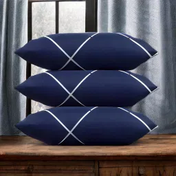 LUXURY Polyester Fibre Solid Sleeping Pillow Pack of 3-image-52