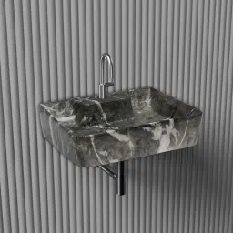 Wall Mount basin & tebal top basin Ceramic Wash Basin Glossy 751 (12x16x5 inch) Table Top Basin-image-3