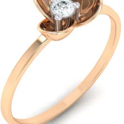 Diamtrendz Jewels Real Diamond Ring 14kt Diamond Rose Gold ring-image-6