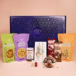 Sweet N Salty Rakhi Hamper with Healthy Treats-picture-34