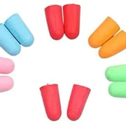 Foam 5 Pair earplug For Sleeping, studying, Meditation, Live Concert Ear Plug-image-28