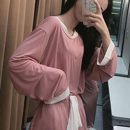 LULU & SKY Round Neck Drop Shoulder T-Shirt With Pant-picture-15