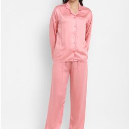 shopbloom Lapel Collar Ultra Soft Satin Night suit-50