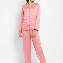 shopbloom Satin Night suit-image-0