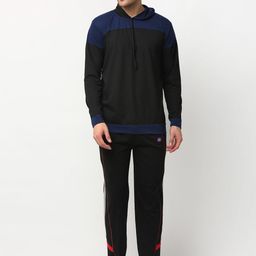 VIMAL JONNEY Men Black Colourblocked Night suit-image-80