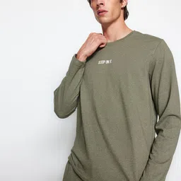 Trendyol Typography Printed Round Neck Night suit-picture-46