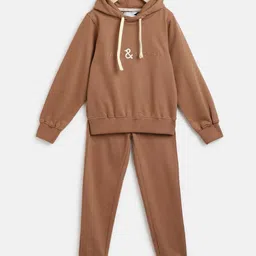 TALES & STORIES Kids Brand Logo Printed Night Suit-1