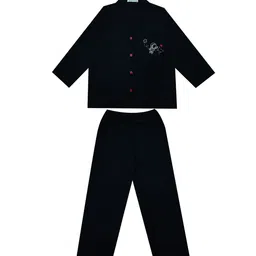 shopbloom Kids Lapel Collar Pure Cotton Night suit-picture-22