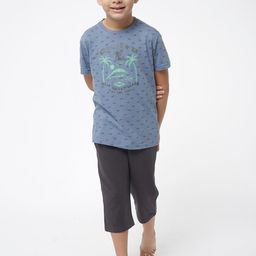 Sweet Dreams Boys Blue & Black Printed Night suit-picture-22
