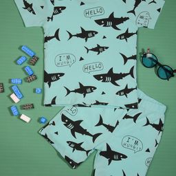 BE AWARA Kids Conversational Printed Pure Cotton Clothing Set-image-42