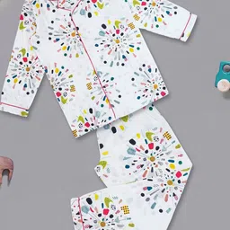 BAESD Kids Graphic Printed Pure Cotton Night suit-90