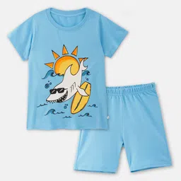 You Got Plan B Girls Graphic Printed Pure Cotton Night Suit-image-38